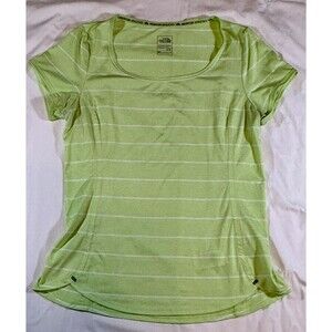 The North Face Women Top T-Shirt  Sz M Mountain Athletic Flashdry - XD Green